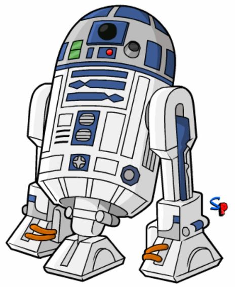 R2D2- Simpson Star Wars, Star Wars R2d2, R2 D2