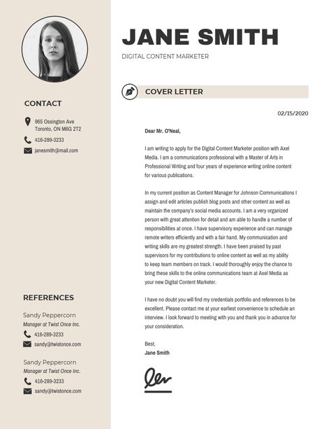 cover letter template Cv Cover Letter Example, Cover Letter Layout, Creative Cover Letter, Simple Cover Letter, Job Application Cover Letter, Customer Service Resume, Professional Cover Letter, Application Cover Letter, Cover Letter Format