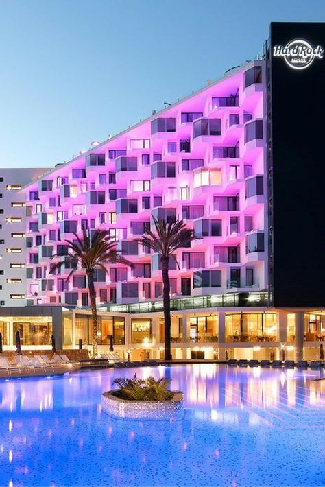 Where To Stay In Ibiza: Best Hotels For Families Hard Rock Hotel Ibiza, Hotel Ibiza, Ibiza Travel, Ibiza Town, Ibiza Beach, Sky Bar, Honeymoon Hotels, Ibiza Spain, Holiday Trip