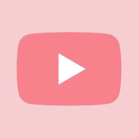 Aesthetic Pink Youtube Icon, Youtube Pink Icon Aesthetic, You Tube Icon Aesthetic, Pink Iphone App Icons Calendar, Cute Youtube Icon Pink, Insta Pink Icon, Pink App Icon Youtube, Pink Logo Aesthetic, Youtube Widget Icon