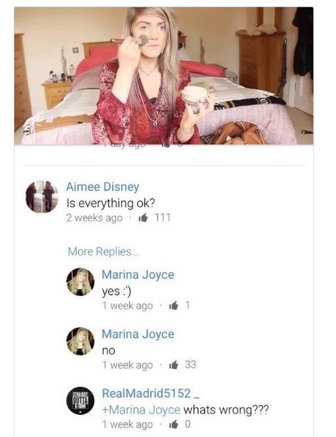 Depois do caos, Marina Joyce dá várias entrevistas e tenta esclarecer tudo Marina Joyce, Whats Wrong