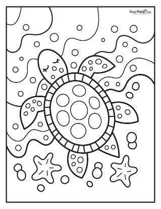 Summer Coloring Sheets, Turtle Coloring, Ocean Coloring Pages, Beach Coloring Pages, Turtle Coloring Pages, Free Kids Coloring Pages, Preschool Coloring Pages, Summer Coloring Pages, Detailed Coloring Pages