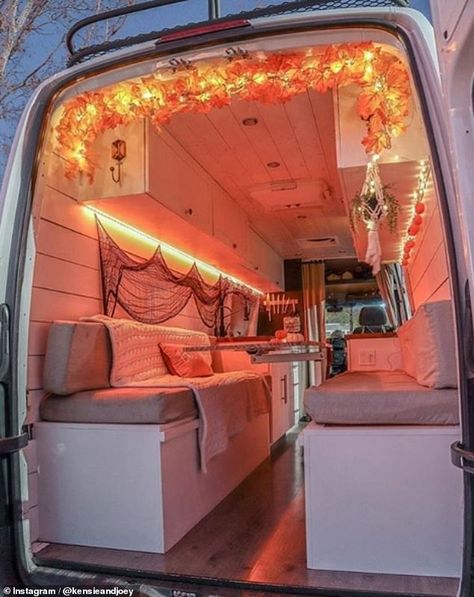 Converted Vans, Converted Bus, Caravan Makeover, Stunning Homes, Van Conversion Interior, Campervan Life, Build A Camper Van, Build A Camper, Van Life Diy