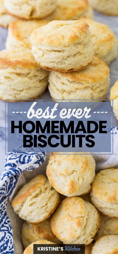 Best Homemade Biscuits, Best Biscuit Recipe, Homemade Biscuits Recipe, Easy Biscuit Recipe, Biscuits Easy, Homemade Biscuits, Bread Recipes Homemade, Biscuit Recipe, Breakfast Dishes