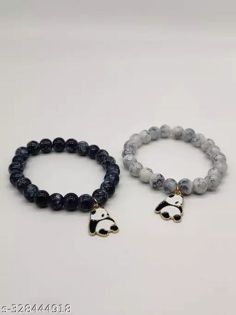 Panda charm bracelet, charms, charms bracelet, gift, bracelet, pearl bracelet Panda Bracelet, 3 Panda, Charm Bracelet Charms, Panda Charm, Bracelet Matching, Bracelet For Girls, Kids Blouse Designs, Kids Blouse, Gift Bracelet