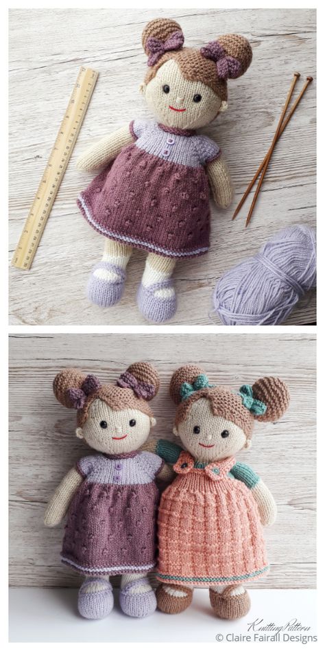 Amigurumi Patterns, Doll Knitting Patterns, Knit Baby Doll, Knitting Dolls Free Patterns, Knitting Patterns Free Dog, Knitted Dolls Free, Cuddly Doll, Hand Knit Doll, Knitted Doll Patterns