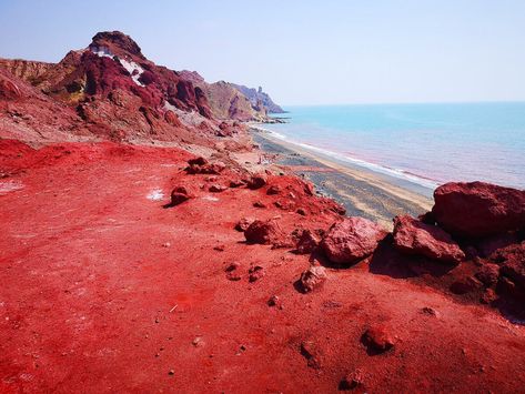 Hormuz Island Iran, Hormoz Island Iran, Iran Places, Hormuz Island, Iran Nature, Rainbow Island, Iran Tourism, Visit Iran, Iran Travel