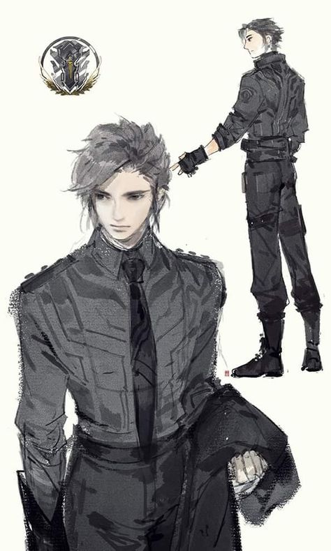 Artist : @饼饼大战贰狗叽 Weibo : https://m.weibo.cn/u/6033575010 Police Uniform Concept, Police Oc Art, Police Oc Male, Police Character Design Male, Police Outfit Drawing, Police Uniform Drawing, Police Character Art, Police Concept Art, Police Character Design