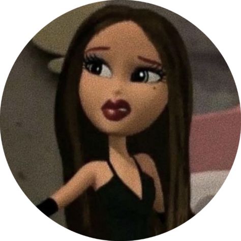 Bratz Doll With Glasses, Bratz Latina, Bratz Morena, Sassy Pfp, Pfp Bratz, Bratz Profile Picture, Baddie Wallpaper Pink, Bratz Icon, Bratz Doll Aesthetic