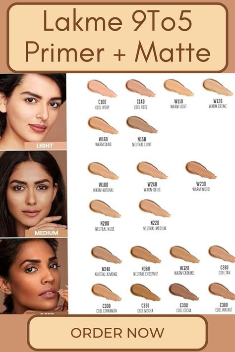 AVAILABLE IN 16 SHADES Choose from a range of shades available in warm, cool and neutral undertones. About this item Built-in Primer + Matte Foundation with SPF 20 Natural, flawless finish Shades that suit 100% Indian skin tones Perfect cover, Longwear formula Medium to high, buildable coverage Gives a smooth Neutral Undertone Makeup, Water Based Foundation, Neutral Skin Tone, Skin Tone Makeup, Perfect Skin Tone, Indian Skin Tone, Long Lasting Foundation, Foundation With Spf, Makeup Shades