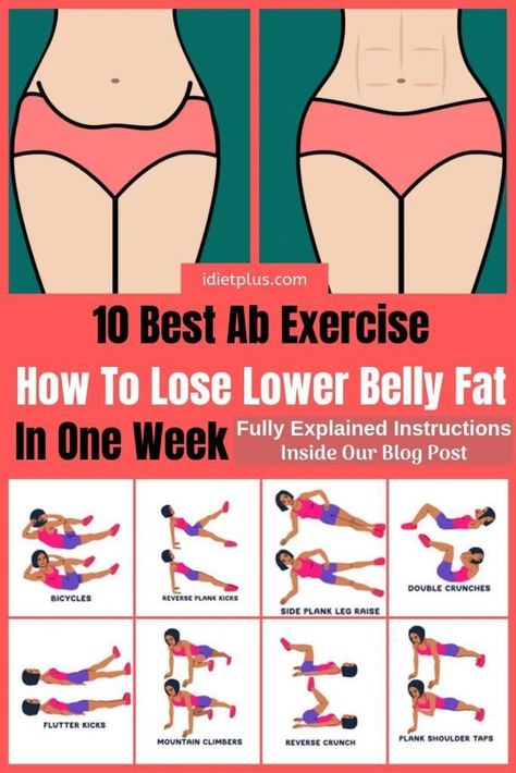 How to lose belly fat exercise women. What causes middle belly fat and what does my belly fat mean? What is losing weight but stomach seems bigger, my stomach got fat overnight. With the correct diet and cardio you can get rid of lower belly fat. Learn about before and after effects. Reasons why your pooch is big and how a burner workout will help! via @ Belly Fat In One Week, Lose Lower Belly, Best Ab Exercises, Motivasi Diet, Lower Belly Workout, Latihan Yoga, Tummy Workout, Lose Lower Belly Fat, Trening Fitness