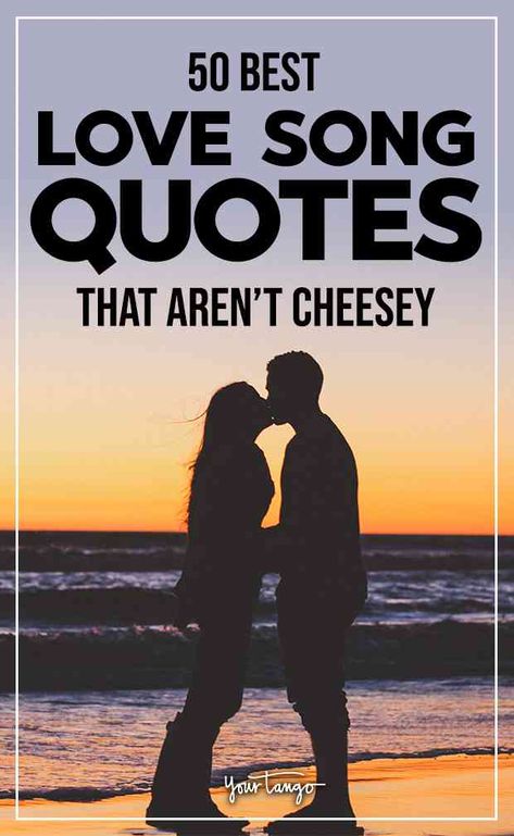 50 Best Love Song Quotes (That Aren't Corny Or Cheesy) | YourTango #lovesongs #songquotes #relationshipquotes #lovequotes #quotes Couple Song Lyric Tattoos, Country Song Love Quotes For Him, Love And Music Quotes, Country Love Quotes For Couples, Country Music Quotes Lyrics Love, Country Love Song Quotes For Him, Song Lyrics For Husband, Love Quotes From Country Songs, Quotes From Love Songs