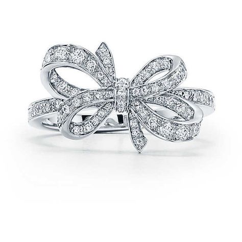 Tiffany Bow ($5,400) ❤ liked on Polyvore featuring jewelry, rings, diamond bow jewelry, diamond bow ring, diamond rings, bow jewelry and round diamond ring Papion Gold Ring, Bows Ideas, Gold Ring Women, Ribbon Ring, Diamond Fashion Jewelry, Tiffany Diamond, Ribbon Jewelry, Diamond Bows, Bow Jewelry