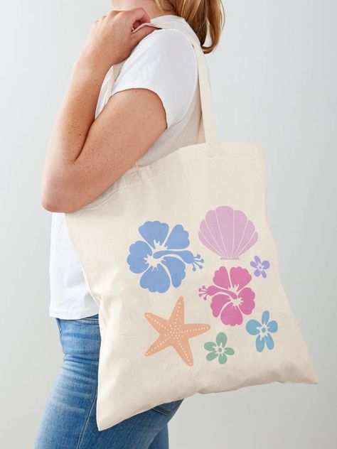 "Coconut girl set" Tote Bag for Sale by PeachCatDesigns | Redbubble Couture, Summer Tote Bag Design, Cute Beach Bags, Tote Bag Painting, Summer Totes, Bag Painting, Summer Tote Bag, Preppy Beach, Summer Tote Bags