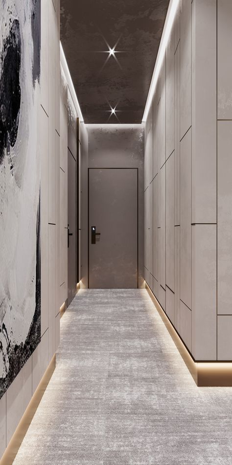 Modern Corridor Design Home, Passage Entrance Design, Hotel Passage Design, Corridor Design Home, Corridors Design Home, Hotel Corridor Design, Home Decor Tips And Tricks, Decor Tips And Tricks, Hotel Hallway