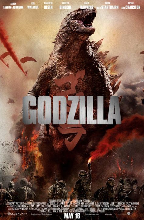 "Godzilla 2014" focused less on monster mashin' chaos and more on the humans caught in the midst of it but it was still a fun ride. A vast improvement over the P.O.S. 1998 attempt at a Big G movie by the "Independence Day" crew anyway! Godzilla 2014, The Blues Brothers, Movies 2014, New Tv Series, I Love Cinema, See Movie, Movies And Series, Movie Monsters, B Movie