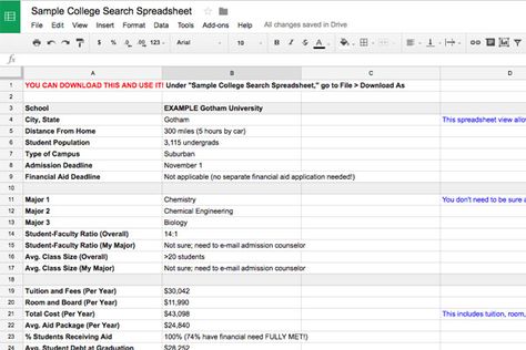 College Search Spreadsheet Amigurumi Patterns, College Scholarship Spreadsheet, College Spreadsheet Template, College Comparison Spreadsheet, College Search Spreadsheet, Rory College, Scholarship Spreadsheet, College Spreadsheet, College Application Organization