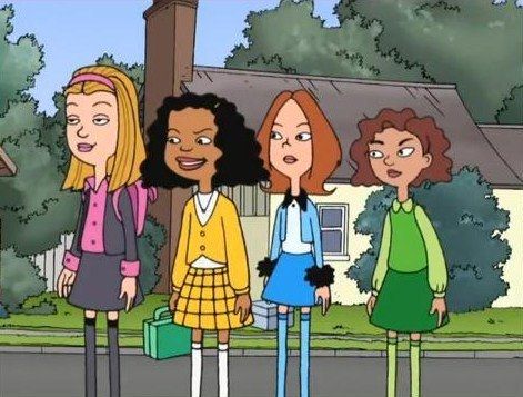 These girls are the Ashleys. | Community Post: A Definitive Ranking Of The Ashleys From Disney's "Recess" 90s Cartoon Costumes, Recess Cartoon, Cartoons Group, Best Group Halloween Costumes, Cartoon Costumes, 90s Cartoons, Japon Illustration, 90s Cartoon, Group Halloween Costumes