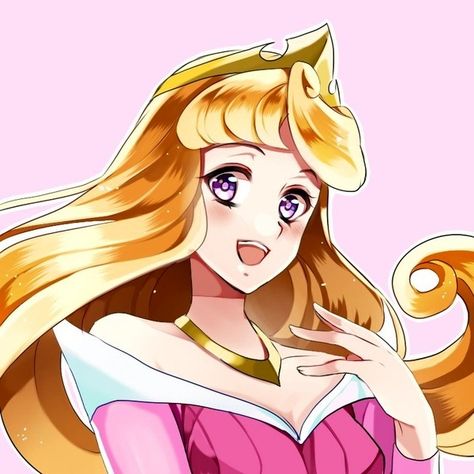 Aurora (Disney Princess Anime) Sleeping Beauty Aurora Anime, Princesa Disney Aurora, Disney Anime Style, Art Adventure Time, Disney Character Drawings, Disney Princess Anime, Princesas Disney Anime, Aurora Disney, Punk Disney