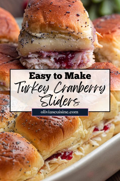 Cranberry Turkey Sandwich, Turkey Cranberry Sliders, Cranberry Sliders, Sweet Hawaiian Rolls, Sliders Easy, Cranberry Recipe, Sliders Recipes, Cranberry Turkey, Turkey Sliders