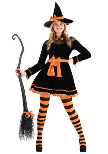 Diy Witch Costume, Cute Witch Costume, Witches Costumes For Women, Witch Costume Diy, Halloween Costumes Plus Size, Diy Witch, Stretch Velvet Dress, Fairy Tale Costumes, Witch Costumes