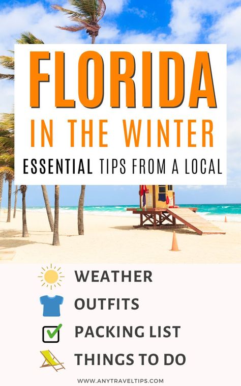 Florida Outfits Vacation, Fort Lauderdale Things To Do, Packing List For Florida, Winter Vacation Packing, Florida In December, Winter Beach Outfit, February Weather, Florida Vacation Outfits, Winter Vacation Outfits