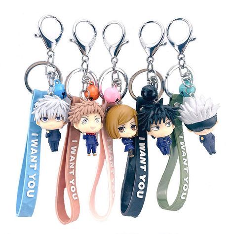 PRICES MAY VARY. Plastic Imported Snap Hook closure Hand Wash Only *Style：This is a cute keychain for anime JJK 5PC charecter cosplay keychain. *Material: plastic. *Size：5*2cm；A small doll keychain containing five characters. *Occasions：Can be used as a gift or to participate in various anime cosplay, events, parties, Christmas, Halloween. 1 Anime Tote Bag, Doll Keychain, Anime Jujutsu Kaisen, Yuji Itadori, Mini Accessories, Anime Fans, Best Anime, Anime Merchandise, Metal Keychain