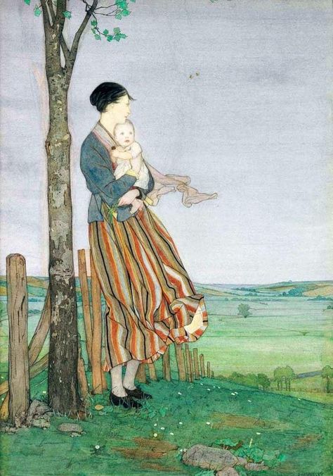 Dorothy Webster Hawksley Motherhood Art, Family Sketch, Windy Days, Mother Art, Art Society, Altered Images, Figure Sketching, English Art, Tarot Art