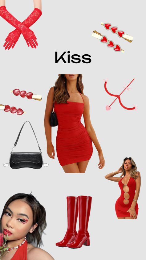 Kiss Mary Kill, Cute Easy Halloween Costumes, Kiss Halloween Costumes, Kiss Marry Kill, Halloween Kiss, Cheap Halloween Party, Kiss Costume, College Halloween Party, Trio Costumes