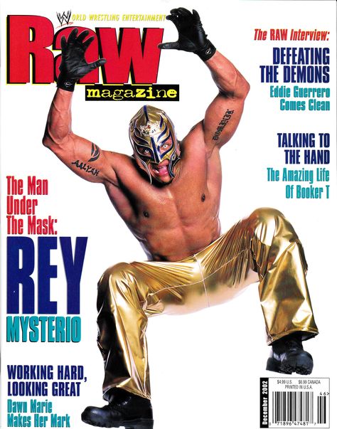 Wwe Magazine Covers, Sports Magazine Design, Rey Mysterio 619, Wwe Magazine, Mom Room, Mysterio Wwe, Eddie Guerrero, Rey Mysterio, Sports Magazine