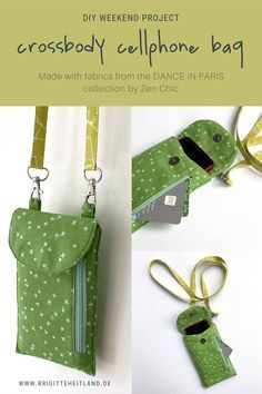 Things To Make To Sell, Sewing Tutorials For Beginners, Phone Bag Pattern, Pochette Portable, Desain Tote Bag, Cellphone Bag, Tas Mini, Bags Patterns, Sewing Machine Projects