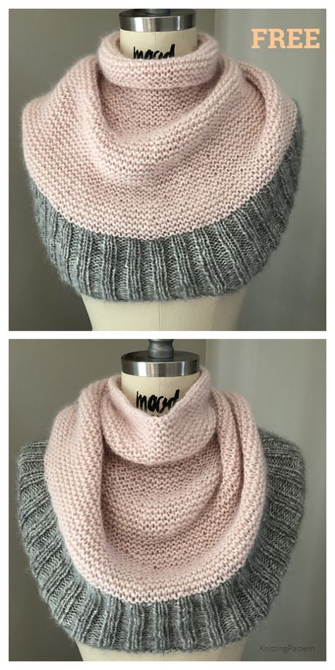 Knit Getting Warmer Cowl Free Knitting Pattern - Knitting Pattern Snood Knitting Pattern, Knit Cowl Pattern Free, Knitted Cowl, Knitted Cowl Scarves, Knitting Patterns Free Scarf, Cowl Knitting Pattern, Quick Knits, Pattern Knitting, Scarf Knitting Patterns