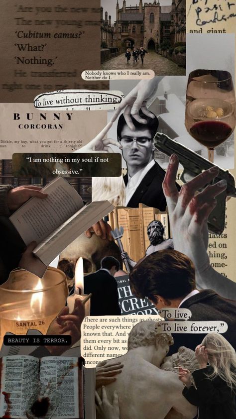 #shuffle #fyp #pinterest #thesecrethistory #secrethistory #book #aesthetic #darkacademia #academia #henrywinters #richardpapen #bunnycorcoran #camillamacaulay #vintage #fall #winter Dark Academia Philosophy, Chaotic Aesthetic Wallpaper, Chaotic Academia Wallpaper, Pathology Aesthetic, Classic Literature Aesthetic, Chaotic Academia Aesthetic Outfit, Classic Literature Posters, Philosophy Aesthetic, Dark Academia Posters