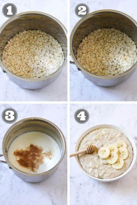 How To Prepare Oatmeal, Microwave Oats, Quaker Oats Recipes, Oats With Milk, Cook Oatmeal, Microwave Oatmeal, How To Make Porridge, Quick Oatmeal, Oats Recipes Breakfast