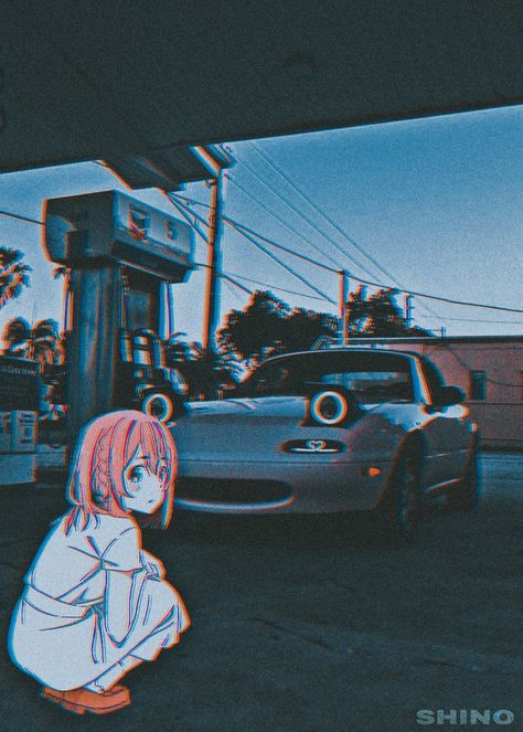 sumi x miata mx5 Kawaii, Miata Wallpaper Aesthetic, Miata Mx5 Wallpaper, Miata Drawing, Anime X Jdm, Miata Wallpaper, Jdm Wallpapers, Jdm Anime, Car Anime