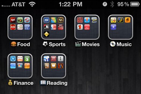 Labeling iPhone 4 Folders With Emoji 25 Useful iPhone Tips Iphone Folder Names, Phone Folders, Folder Names Ideas, Iphone S, Iphone Gadgets, Ipad Hacks, Iphone Tips, Sports Movie, Cool Tech
