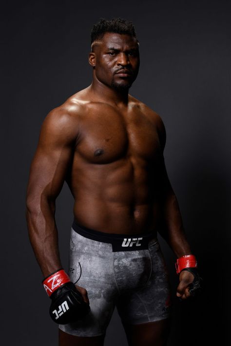 PHOENIX, ARIZONA - FEBRUARY 17: Francis Ngannou of Cameroon poses for a portrait backstage during the UFC Fight Night event at Talking Stick Resort Arena on February 17, 2019 in Phoenix, Arizona. (Photo by Mike Roach/Zuffa LLC/Zuffa LLC via Getty Images) Francis Ngannou Wallpaper, Head Studies, Face Gear, Francis Ngannou, Talking Stick, Man Body, Tyson Fury, Instagram My Story, Black Man