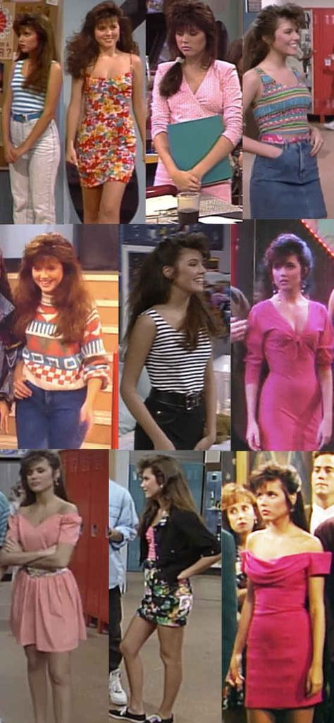 Wait – Kelly outfits you might actually wear. | The Ultimate Guide To "Saved By The Bell" Fashion 1985 Womens Fashion, 80s Clothing Ads, Saved By The Bell Fashion, Kelly Kapowski Style, Saved By The Bell Outfits, Grunge Style Outfits, 1980s Outfits, 80s Fashion Party, 1990 Style