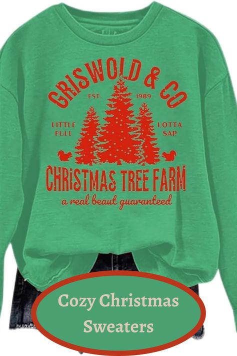 Funny Christmas Sweater, Long Sleeve Graphic Pullover Tops Oversized Crewneck Christmas Sweatshirts Funny Christmas Shirts For Women, Womens Chunky Sweater, Plus Size Christmas Tops, Mom Christmas Shirt, Womens Christmas Tops, Winter Sweaters Oversized, Christmas Shirts For Women, Womens Christmas Pajamas, Graphic Pullover