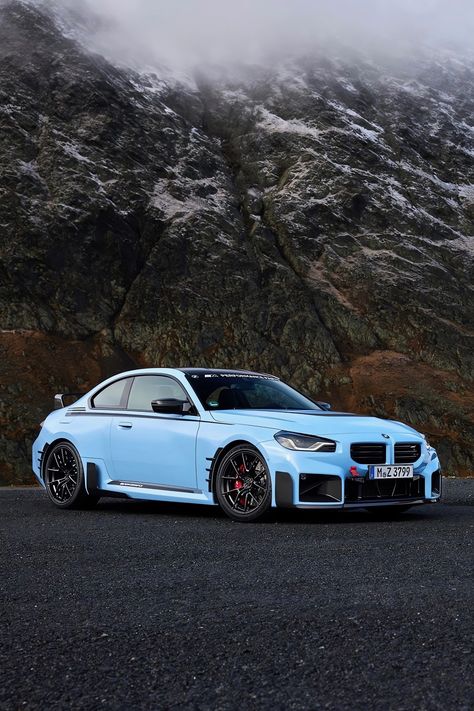 BMW M2 M Performance Parts (G87) 2023 Engine: 3.0L Inline 6 Twin Turbo Power: 338 kW / 460 hp Torque: 550 Nm / 406 lb-ft Weight: 1,700 kg / 3,748 lbs 0-60 mph: 4.1 seconds Top Speed: 280 kph / 174 mph Coupe, Bmw M2 G87, Bmw M2 Competition Wallpaper, Bmw M2 Wallpaper, Bmw Hatchback, G87 M2, M2 Bmw, Bmw M2 Competition, M2 Competition