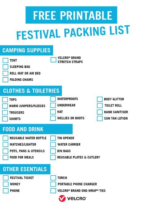 Download our free printable festival packing list for all the festival packing tips you need and to find out what to take to a festival. Tick each item off as you pack it to make sure you don't forget a thing! Ideal for anyone looking for festival tips and hacks. #festivals #festivaltips #festivalhacks #festivalcamping #packing #freeprintables #festival Camping Packing Tips, Leeds Festival Outfits, Festival Checklist, Festival Packing, Festival Packing List, Festival Tips, Festival List, Festival Planning, Uk Festival