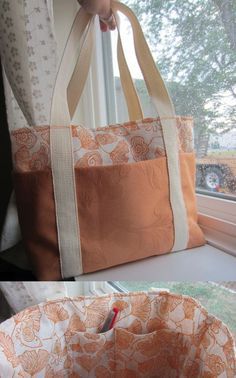 Lv Bags, Sew Ins, Sac Diy, Diy Sac, Tote Bag Tutorial, Tote Bags Sewing, Sewing Purses, Bag Tutorial, Patchwork Bags