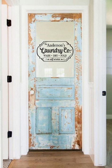 Custom Laundry Vinyl Decal Laundry Door Decal Laundry Room | Etsy Laundry Door Decal, Laundry Room Decor Farmhouse, Laundry Door, Laundry Room Decals, Laundry Room Decal, Laundry Doors, Room Decor Farmhouse, Laundry Ideas, Dream Laundry Room