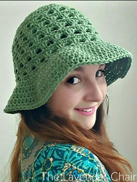 Lazy Daisy Floppy Sun Hat (Adult) Crochet Pattern - The Lavender Chair Lavender Chair, The Lavender Chair, Crochet Adult Hat, Floppy Sun Hat, Crochet Mignon, Crochet Summer Hats, Bonnet Crochet, Crochet Sun Hat, Easy Crochet Hat