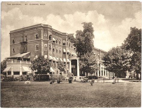 Michigan, Mount Clemens, Vintage Michigan, Historical Photos, Street View, Hotel