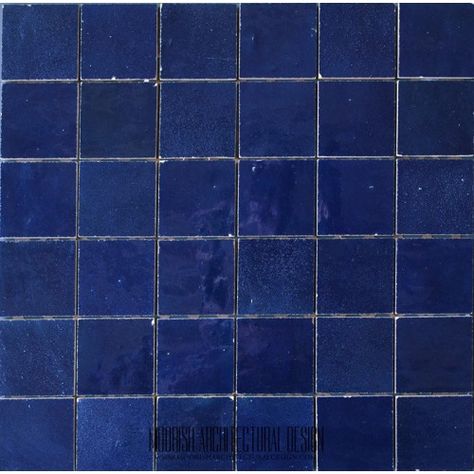 Navy Blue Moroccan Tile Moroccan Pool Tile, Blue Zellige Tile, Square Tile Bathroom, Moroccan Pool, Moroccan Tile Bathroom, Blue Tile Floor, Dark Blue Tile, Blue Kitchen Tiles, Navy Blue Tile