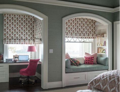 Reading Nooks, Dream Rooms, Bedroom Alcove, Alcove Ideas, Cool Teen Bedrooms, Window Seat Design, Dream House Interior, House Room, Home Room Design