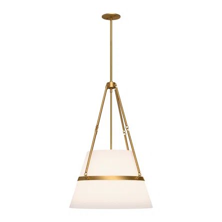 Alora Lighting Oliver 1 - Light Single Geometric Pendant | Perigold Mcgee And Co Lighting, Gold Kitchen Pendant Lights, Capital Lighting Pendant, Modern Kitchen Pendant Lights, Cone Pendant Light, Mid Century Lighting Pendant, Gold Pendant Lighting, Pendant Light Styles, Linear Pendant Light