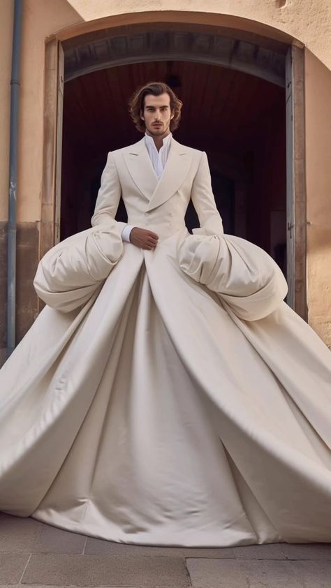 Prom Suit And Dress, Mode Queer, Gender Fluid Fashion, Mens Wedding Attire, Gala Outfit, Wedding Dress Men, Men Stylish Dress, Fashion Suits For Men, Futuristic Fashion