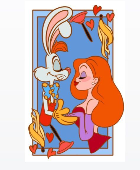 Kawaii, Childhood Films, Jessica Rabbit Cartoon, Jessica And Roger Rabbit, Rabbit Stuff, Cartoons 80s 90s, Tex Avery, Rabbit Drawing, Roger Rabbit